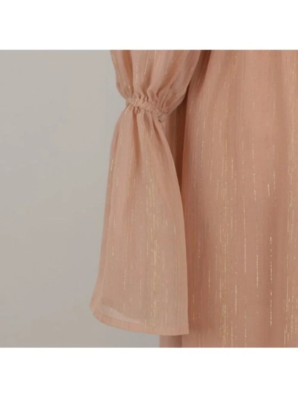 Show Me Your MuMu Wanda Women's Small Mauve Gold Off The Shoulder Maxi Dress